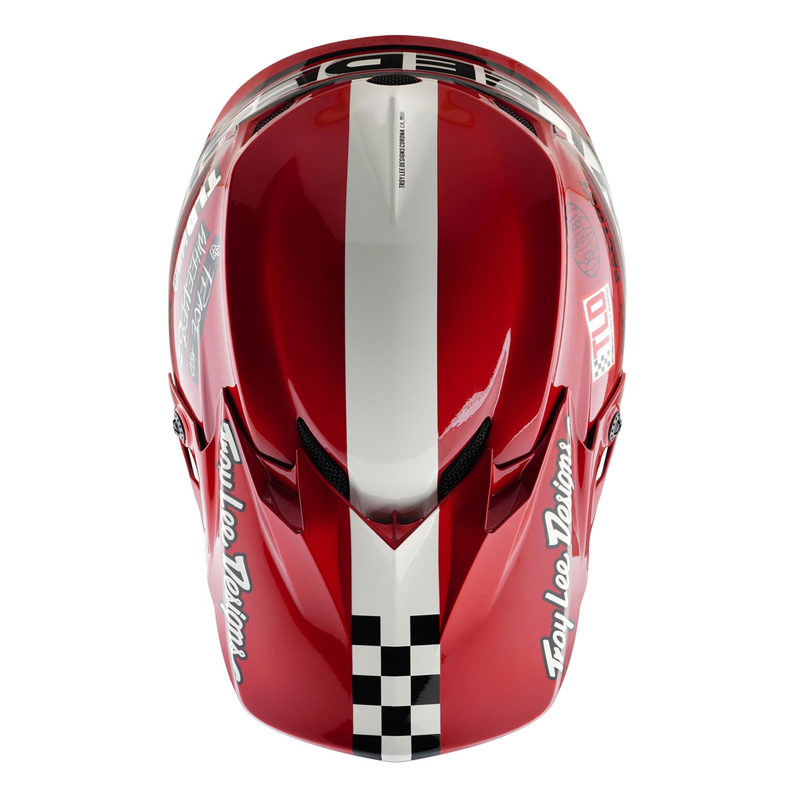 Casco Troy Lee Designs GP Pro Fifty-50 MIPS: Protección Superior Motocross Blanco/Rojo