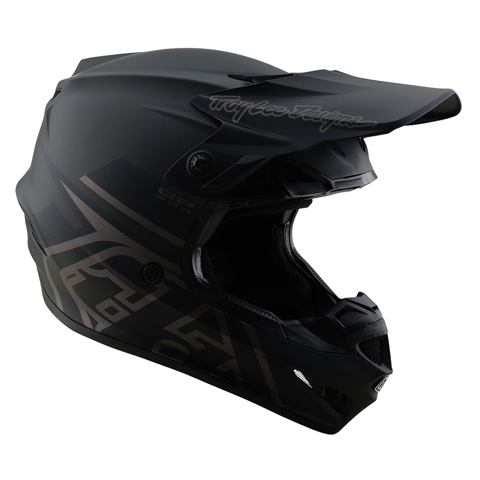 Casco de Motocross Troy Lee Designs GP Pro MIPS Negro Mate Máxima Protección