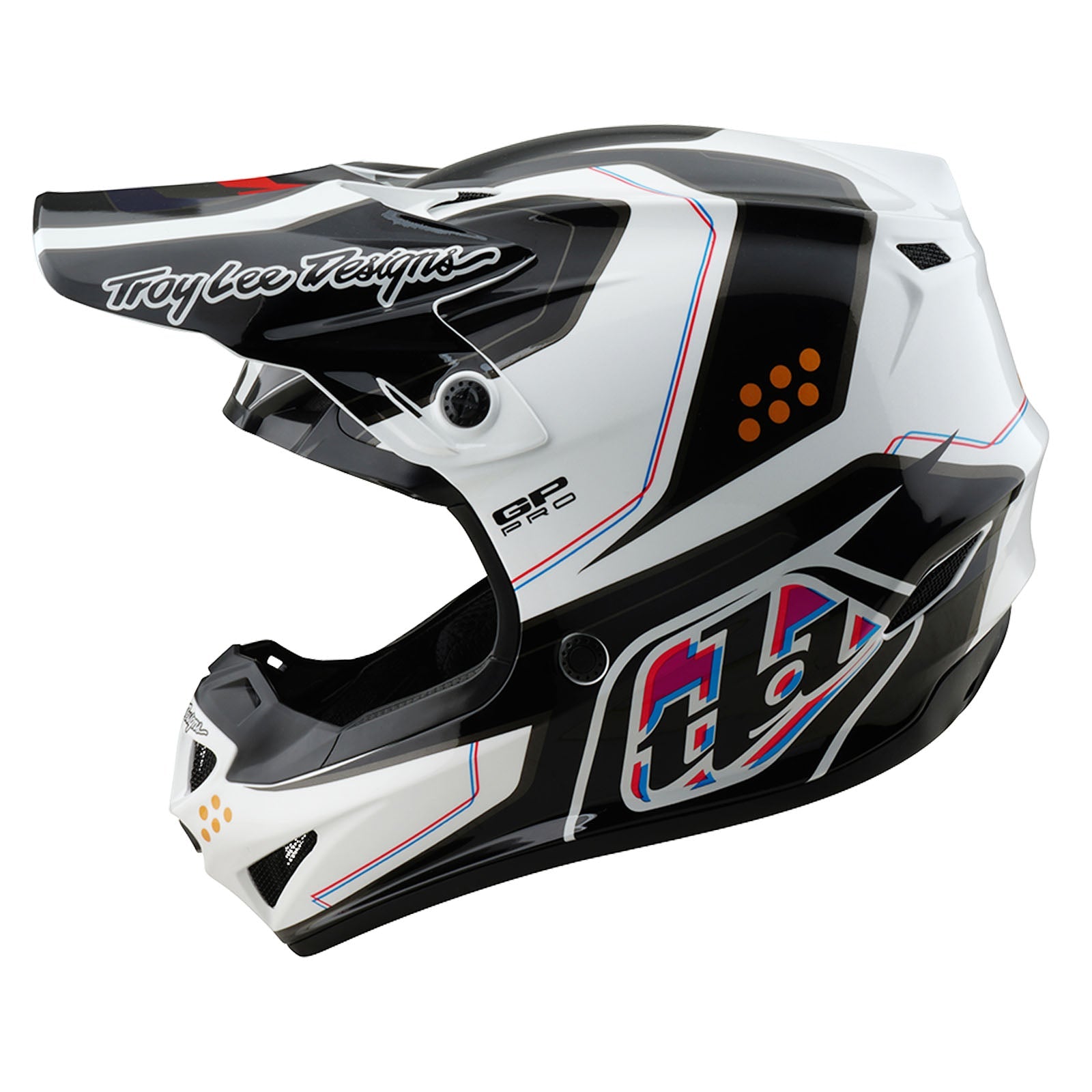 Casco Troy Lee Designs GP Pro Trooper Blanco MIPS | Protección Off-Road Superior
