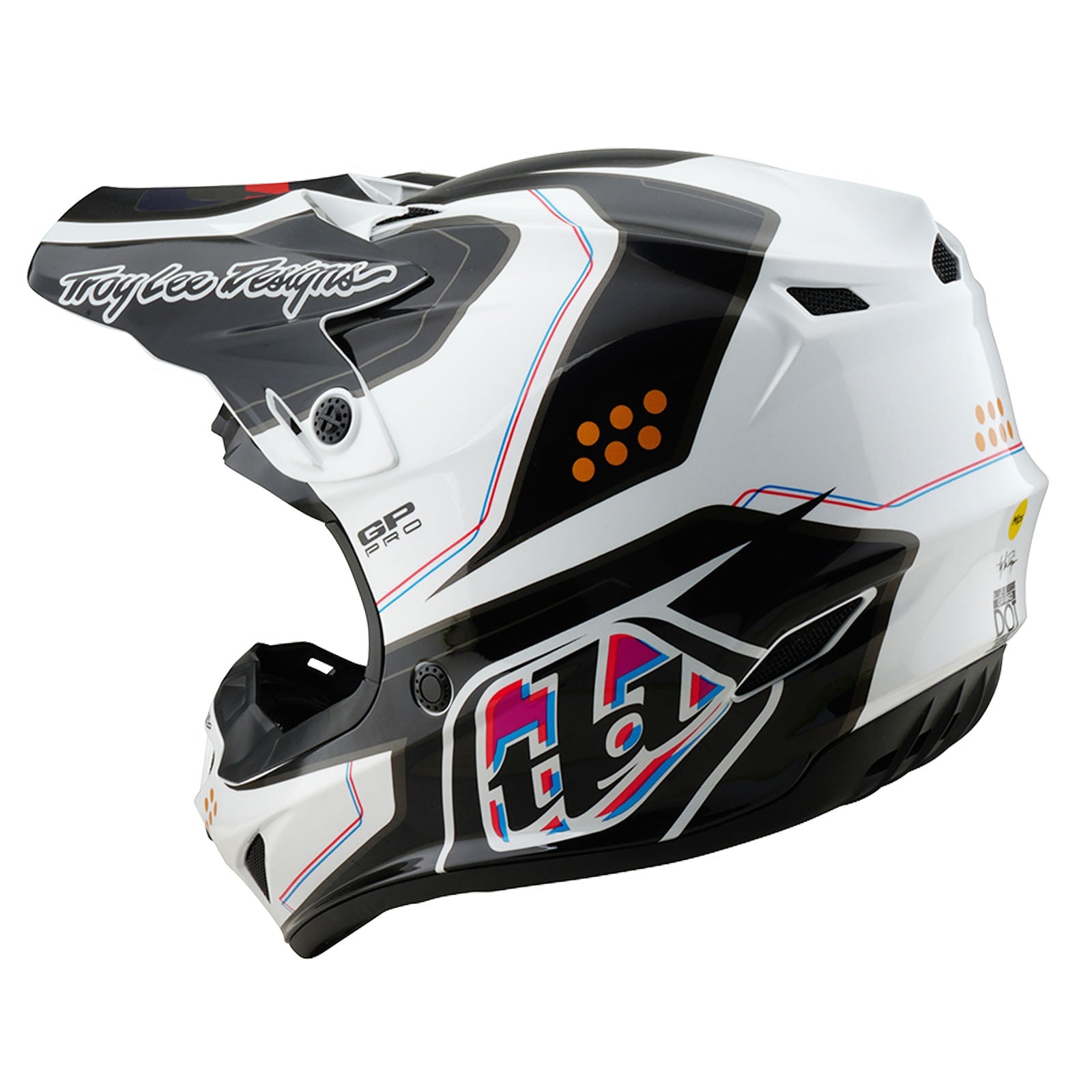 Casco Troy Lee Designs GP Pro Trooper Blanco MIPS | Protección Off-Road Superior