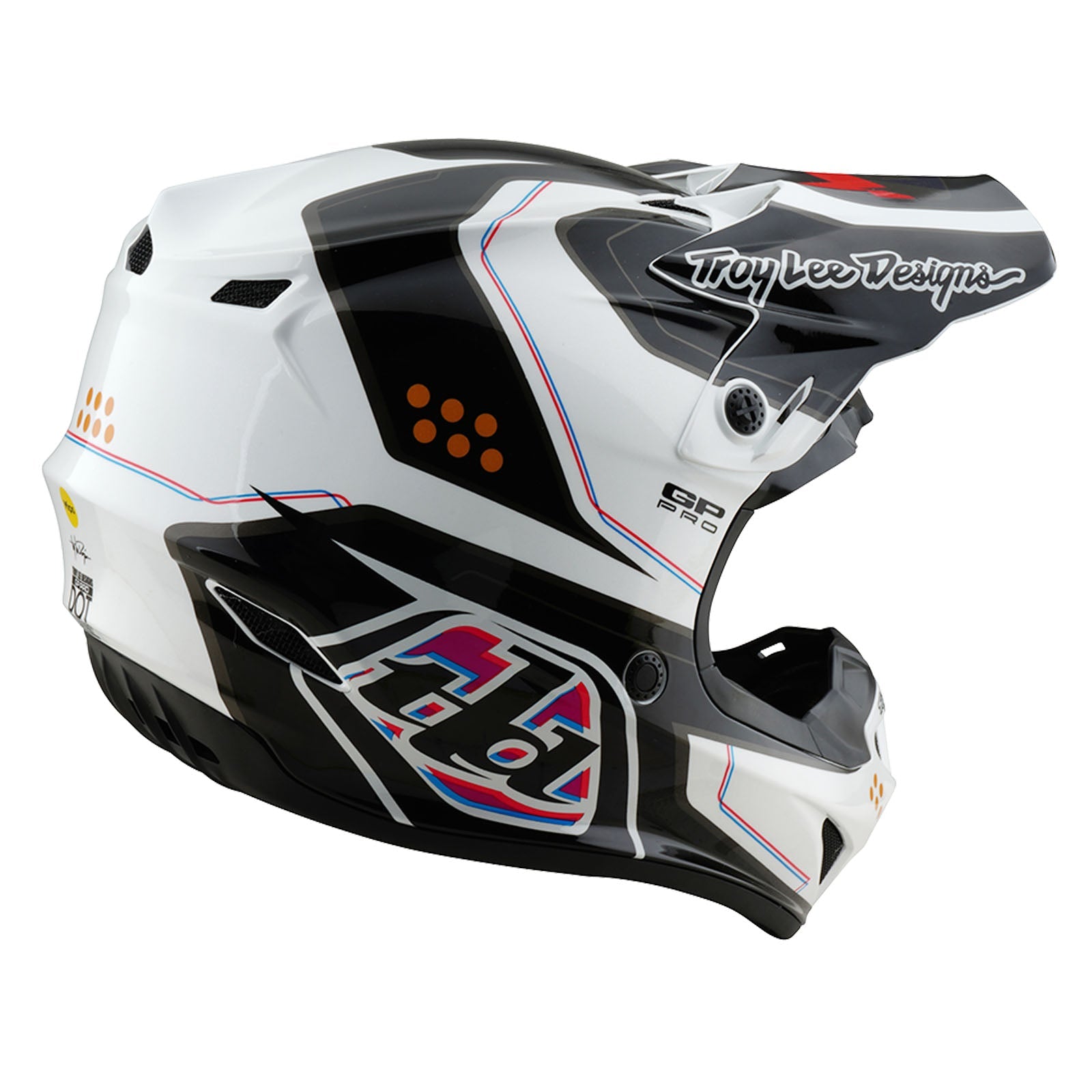 Casco Troy Lee Designs GP Pro Trooper Blanco MIPS | Protección Off-Road Superior