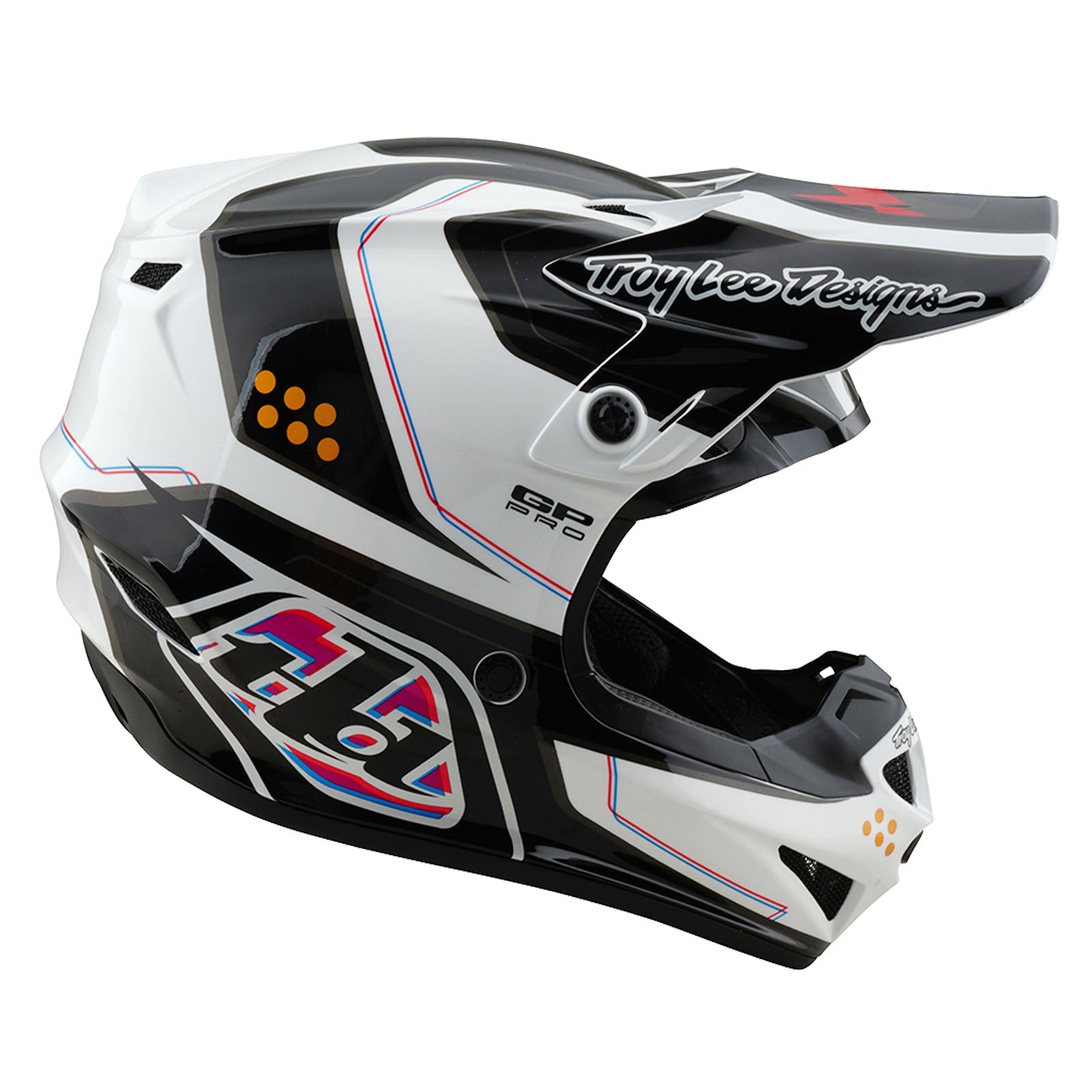 Casco Troy Lee Designs GP Pro Trooper Blanco MIPS | Protección Off-Road Superior
