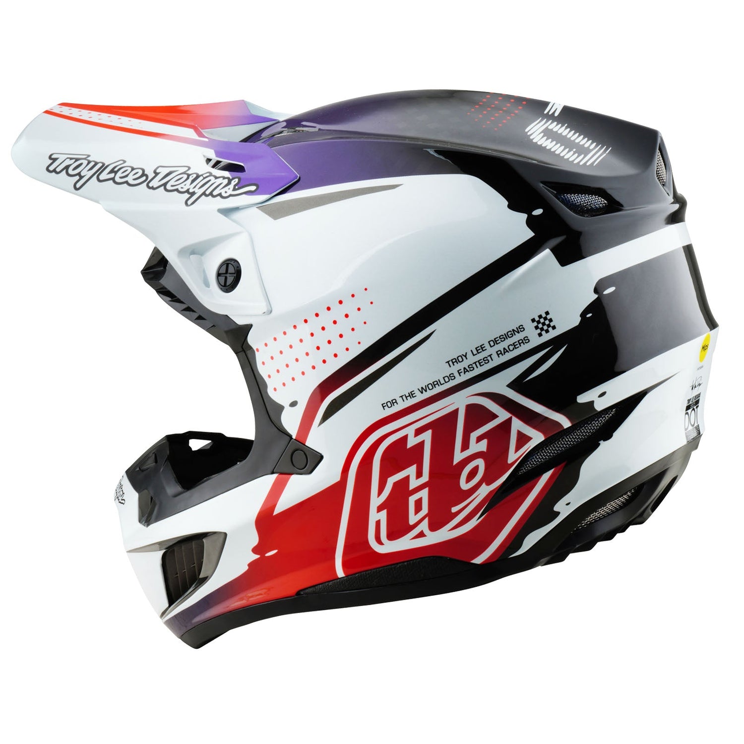 Casco Troy Lee Designs SE5 Carbono Drip Negro MIPS: Protección Extrema y Ventilación Superior