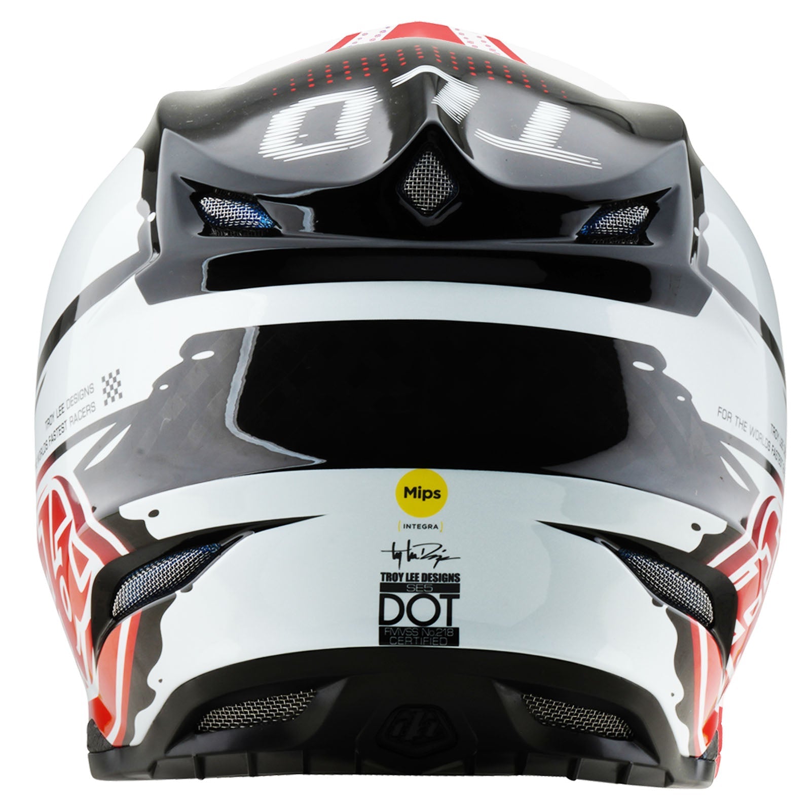 Casco Troy Lee Designs SE5 Carbono Drip Negro MIPS: Protección Avanzada MX Enduro