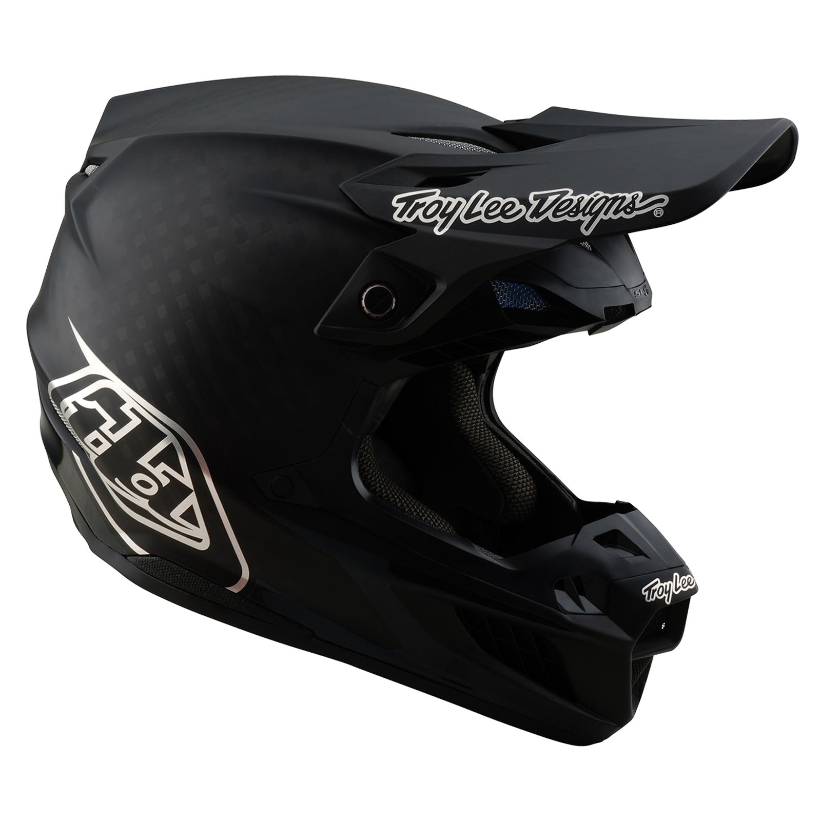 Casco de Carbono SE5 Troy Lee Designs con MIPS Negro para Moto