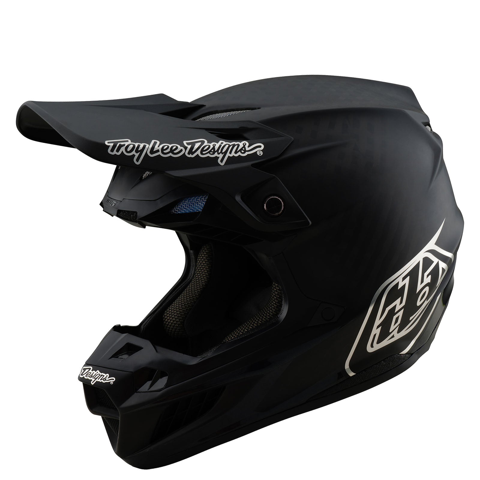 Casco de Carbono SE5 Troy Lee Designs con MIPS Negro para Moto