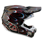Casco Troy Lee Designs SE5 Carbono MIPS Torched Negro/Rojo Motocross Enduro Superior