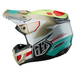 Casco Troy Lee Designs SE5 Composite MIPS Blanco Óptico Motocross Enduro Premium