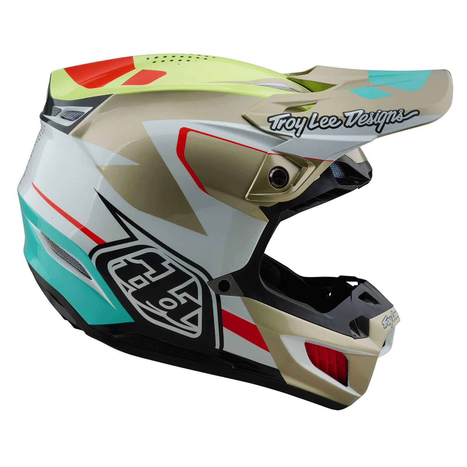 Casco Troy Lee Designs SE5 Composite MIPS Blanco Óptico Motocross Enduro Premium