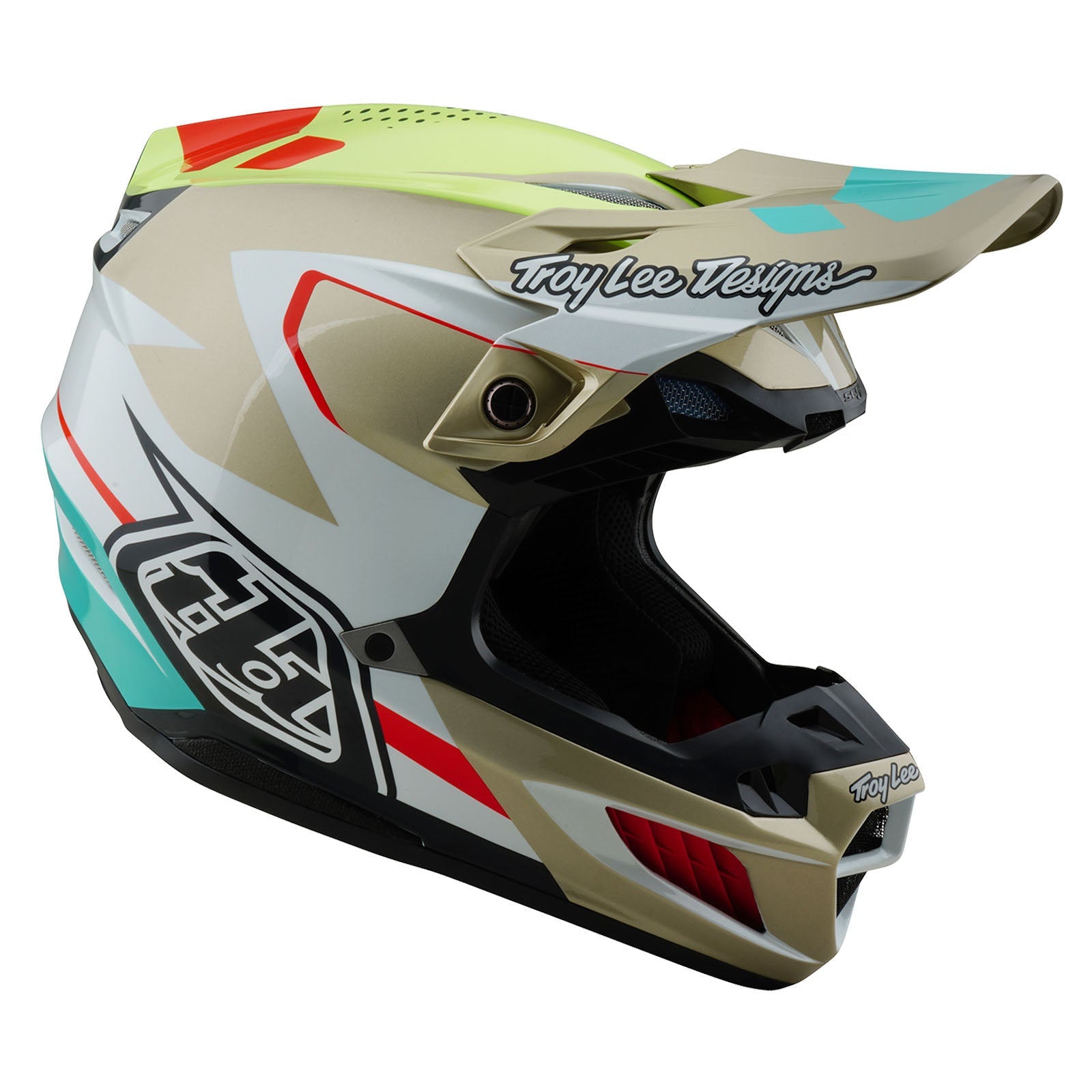 Casco Troy Lee Designs SE5 Composite MIPS Blanco Óptico Motocross Enduro Premium