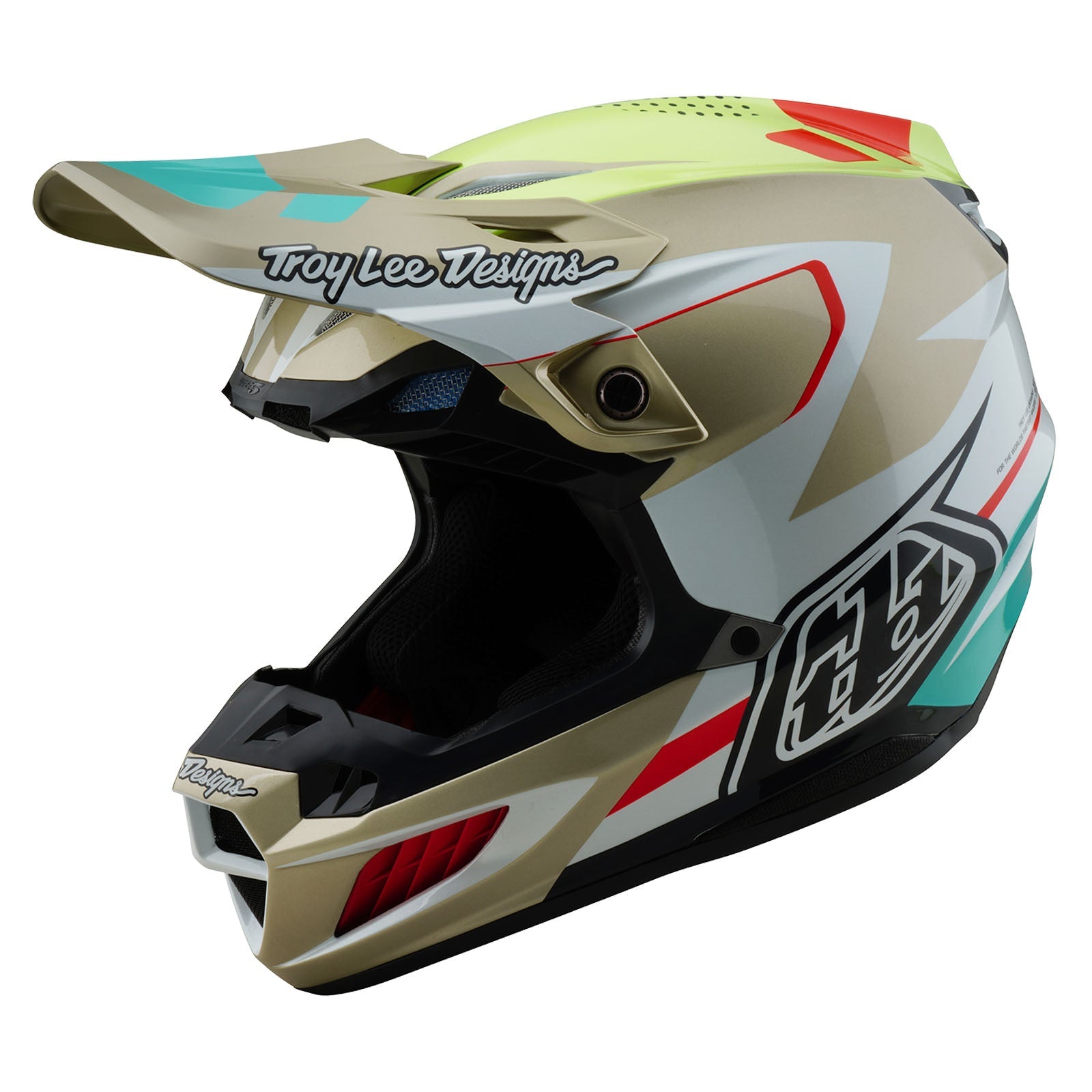 Casco Troy Lee Designs SE5 Composite MIPS Blanco Óptico Motocross Enduro Premium