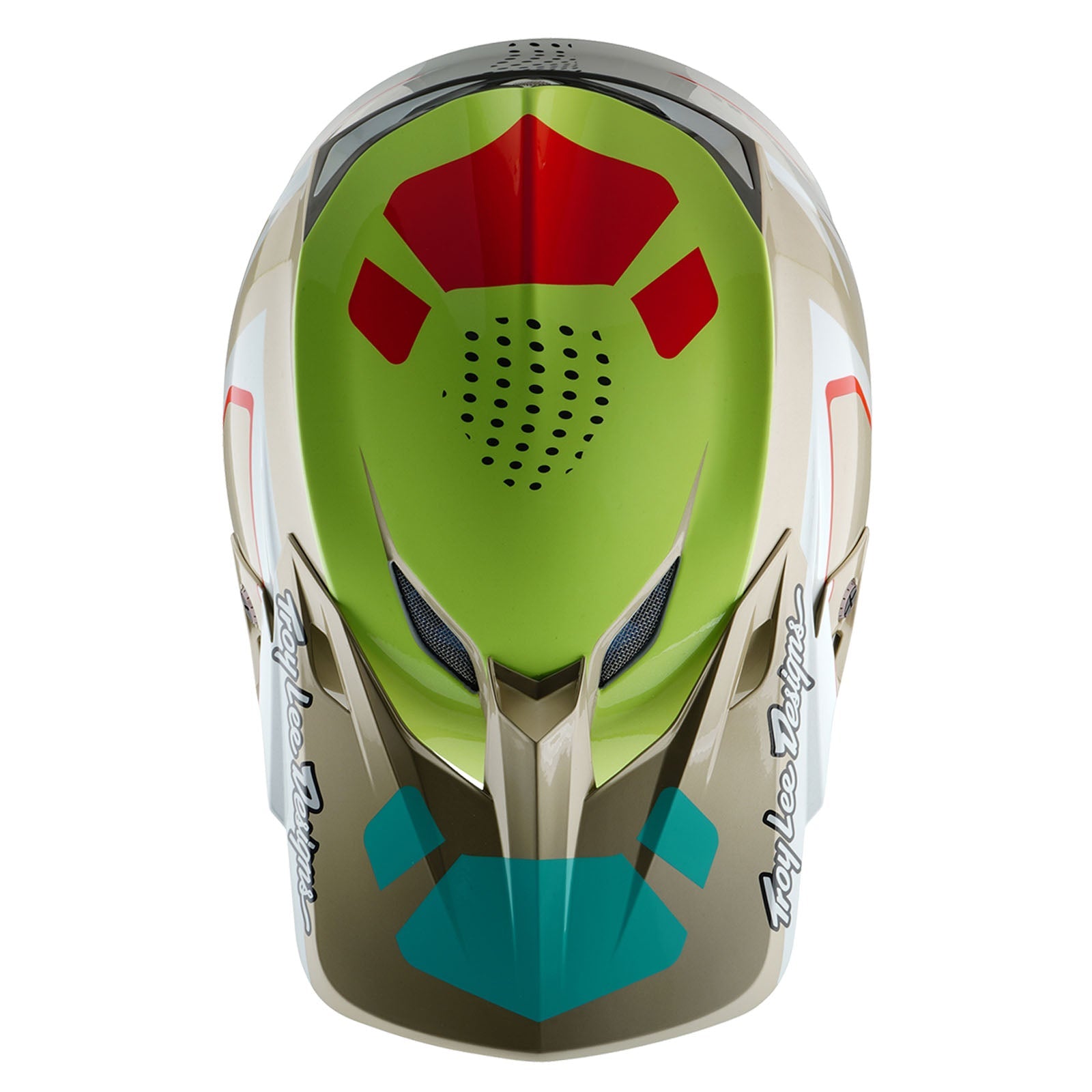 Casco Troy Lee Designs SE5 Composite MIPS Blanco Óptico Motocross Enduro Premium