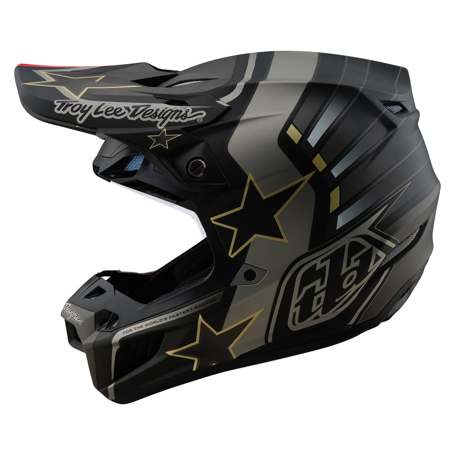 Casco Troy Lee Designs SE5 Composite Rays Negro Mips® Integra Motocross