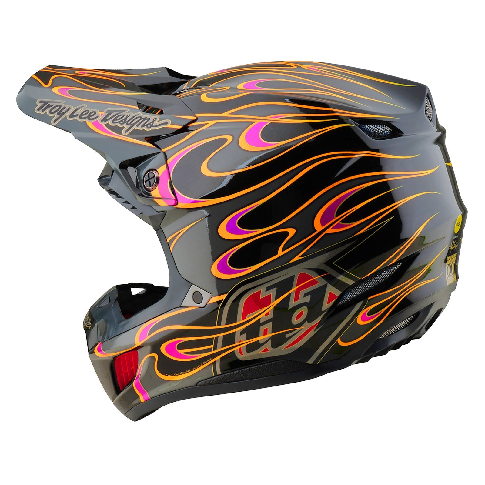 Casco Troy Lee Designs SE5 Composite MIPS Torched Negro/Gris para Motocross