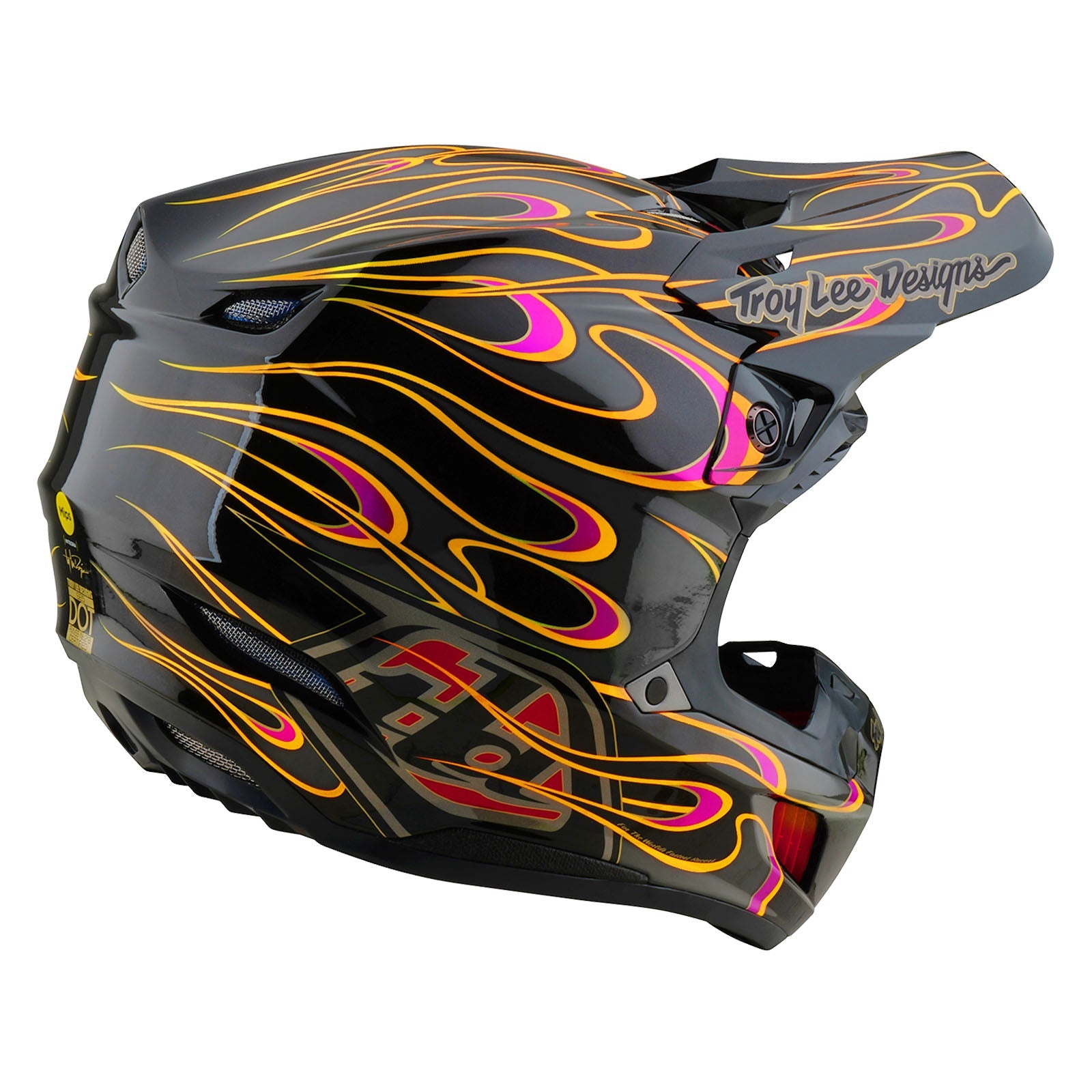 Casco Troy Lee Designs SE5 Composite MIPS Torched Negro/Gris para Motocross