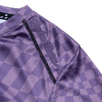 Maillot Ciclismo Manga Larga Lilium Mujer Troy Lee Designs Morado Oscuro Cuadros Retorcidos