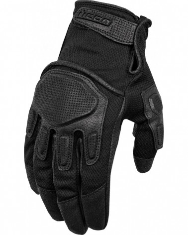 GUANTES ICON PUNCHUP  CE NEGRO